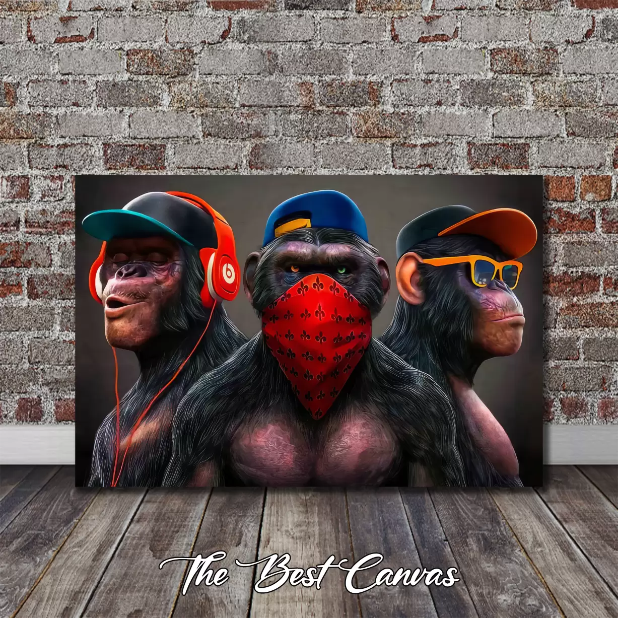 Three Wise Monkeys Wall Art - The Best Canvas