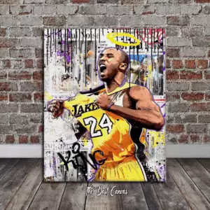Legendary Kobe Bryant Pop Art Portrait - Art Print for Home & Office