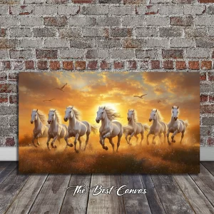 7 Running Horses #1 20"x36"