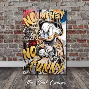 Scrooge Mcduck Motivational Hustle Wall Art - Street Style Pop Culture Art.