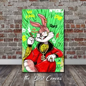 Bugs Bunny Green Pop Art
