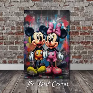 Mickey and Minnie Pop Art