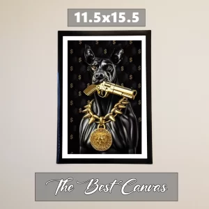 Dobermann + Magnetic Poster Frame 11.5"x15.5"