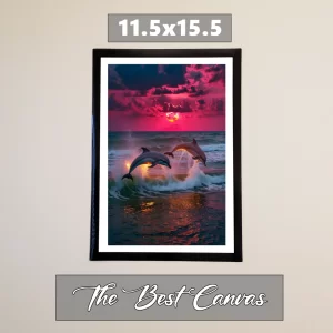 Dolphin + Magnetic Poster Frame 11.5"x15.5"