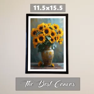Sunflower + Magnetic Poster Frame 11.5"x15.5"