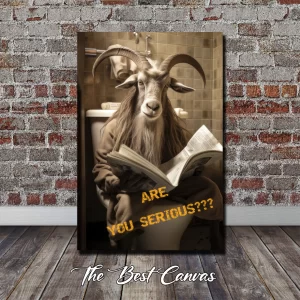 Goat Funny Bathroom Art
