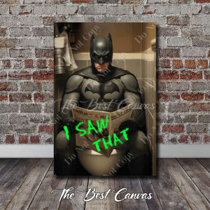 Batman on the Throne: "I Saw That" Toilet Humor