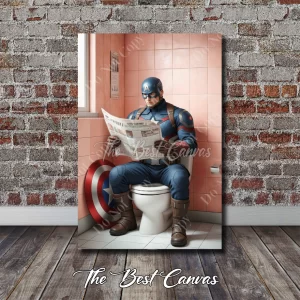 Captain America in a Private Moment :The Patriot's Pause