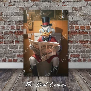 Funny Scrooge McDuck Bathroom Decor