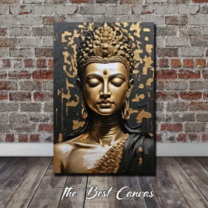 Buddha gold/black #18 Art