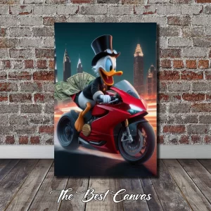 Scrooge McDuck on a Motorcycle #24