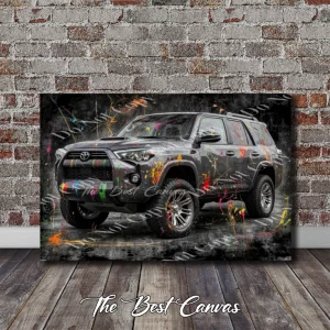 Toyota Rav4 with Custom Graffiti Paint Wall Art