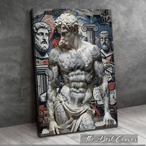 Modern David Sculpture: Renaissance Meets Pop Art - Graffiti David Statue