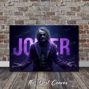 Joker Canvas Wall Art |Purple Rain Joker | The Dark Knight Movie