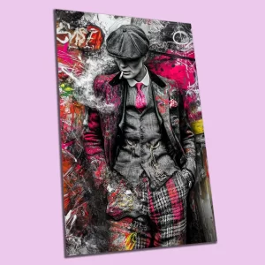 Thomas Shelby, Peaky Blinders Pop Art, Neon Graffiti Style