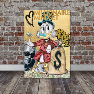 Scrooge McDuck Modern Pop Art, Motivation Wall Decor for Entrepreneurs